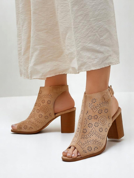 Royalfashion női kivágott tömbsarok-szandálok Abetle