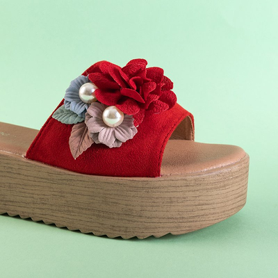 Azriel Red női platform szandál - lábbeli