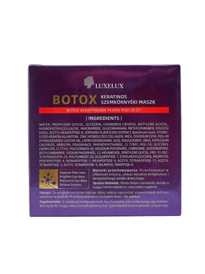 Luxelux Botox Ránctalanító Szemmaszk Szemtapaszok 60db