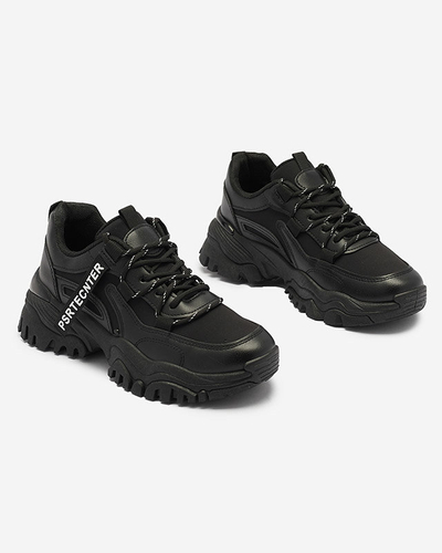 Fekete női tornacipő sportcipő Evilpo- Footwear