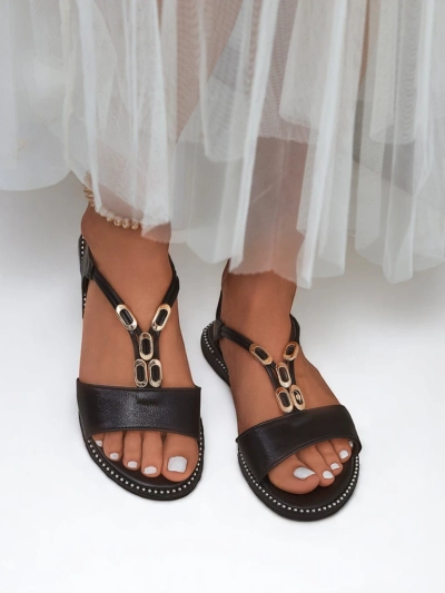 Royalfashion női szandál díszes pántokkal Siena Glow