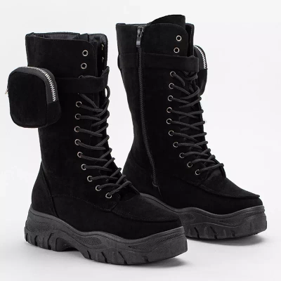 OUTLET Black Maritis Workers with Pockets - Cipő