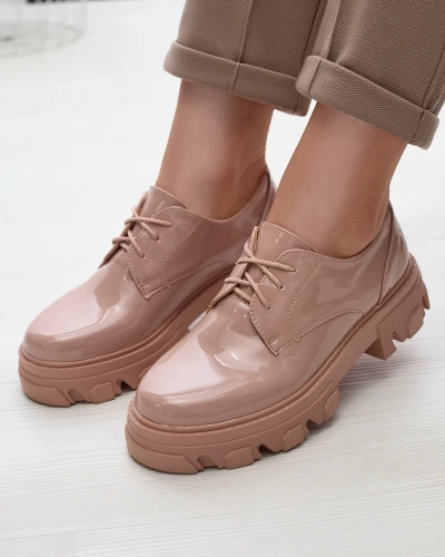 Rózsaszín lakkozott női félcipő Delgor- Footwear