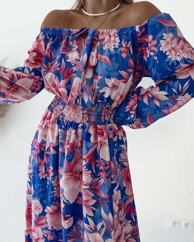 Royalfashion Női midi ruha eredeti mintával