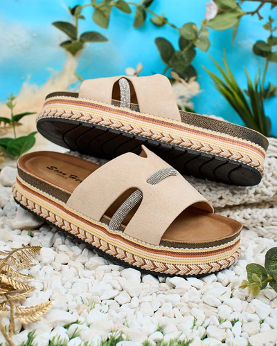 Royalfashion Női Orolta cirkóniás flip-flop