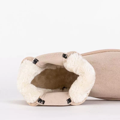 OUTLET Női bézs hócsizma Gavi - Lábbeli