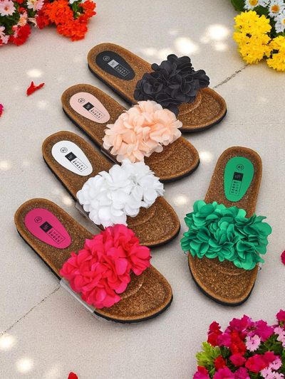 Royalfashion női papucs virágokkal Flora Soft