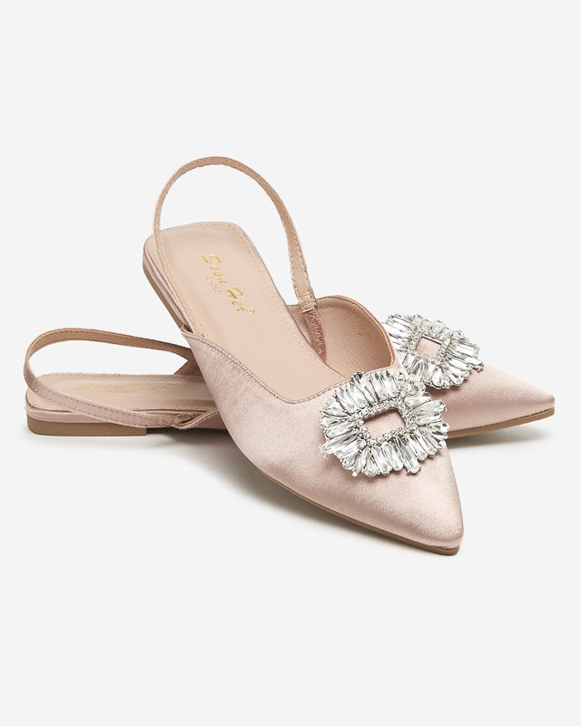 OUTLET Papucs a'la balerina világos rózsaszín Etalli színben. Cipők