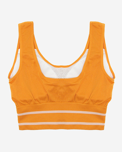 Mustáros női sportmelltartó - Fehérnemű
