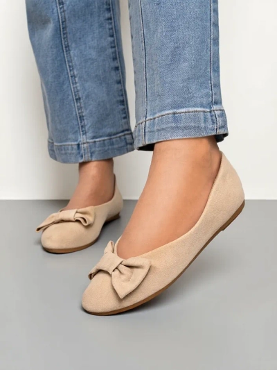 Royalfashion Női balerina cipők masnival Abroes