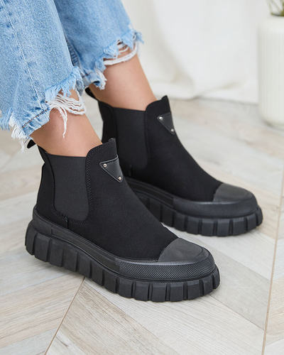 Royalfashion Fekete női magas tornacipő Nexeri