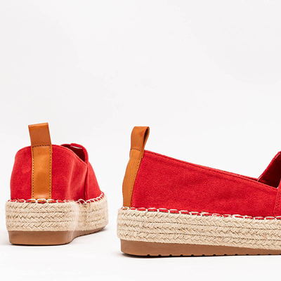 Umox platform piros espadrilles - lábbeli