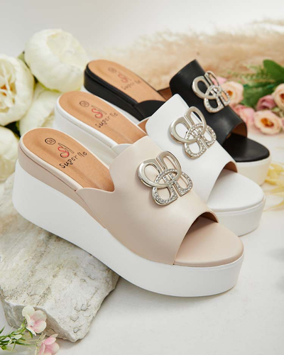 Royalfashion Női Sailme Flip-flop macskabőrből
