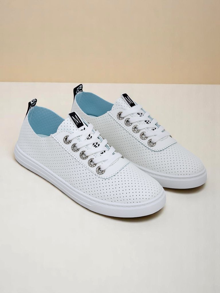 Royalfashion női ökobőr tornacipők Next Step