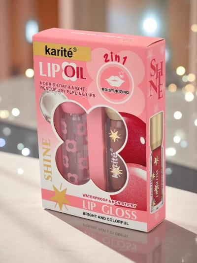 Csillámos és színtelen szájfény 2 az 1-ben Soft Blush