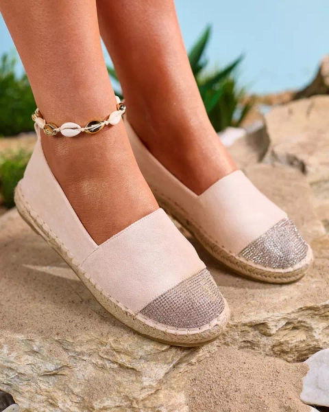Royalfashion Bézs női espadrilles cirkóval Iterica
