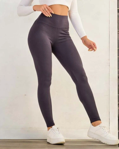 Royalfashion Női pamut bordázott leggings
