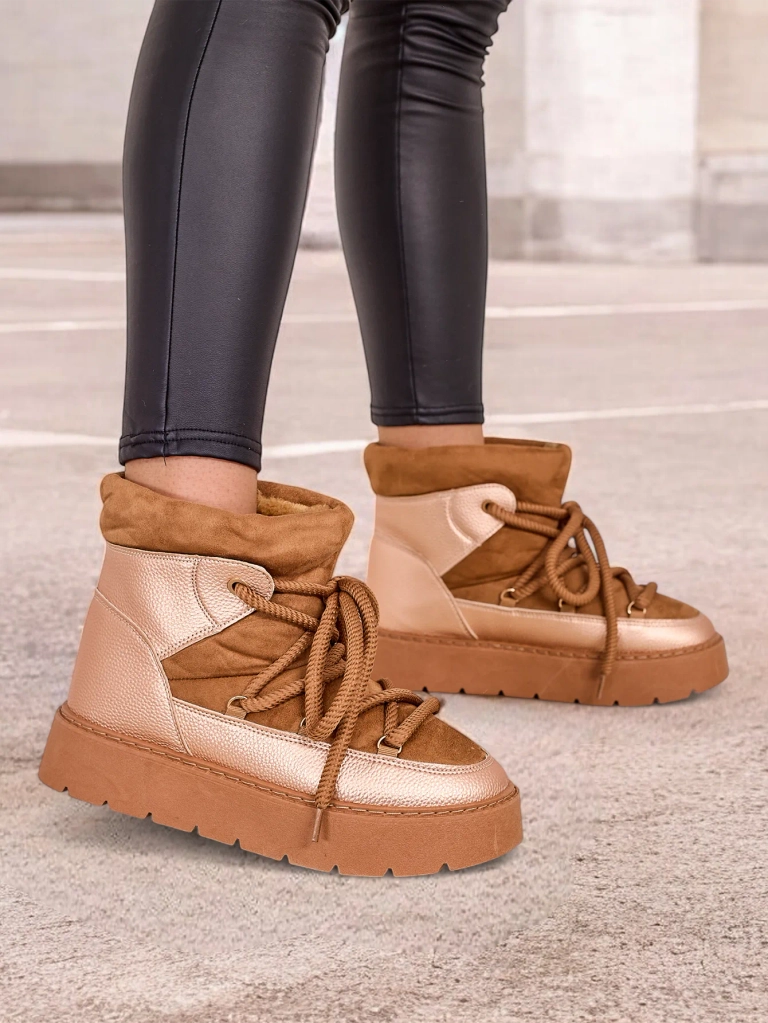 Royalfashion Női fűzős hó csizma Iniuc