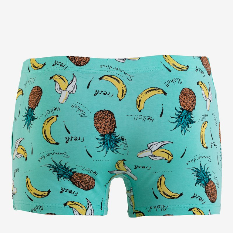 Menta férfi boxer, gyümölcsökkel - Fehérnemű
