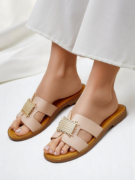 Royalfashion Crattes díszített női papucsok díszítménnyel