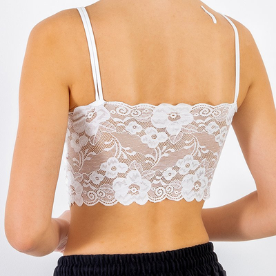 Fehér csipke bralette melltartó - Fehérnemű