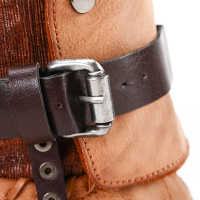 Oryginalne botki - kolor camel - Obuwie