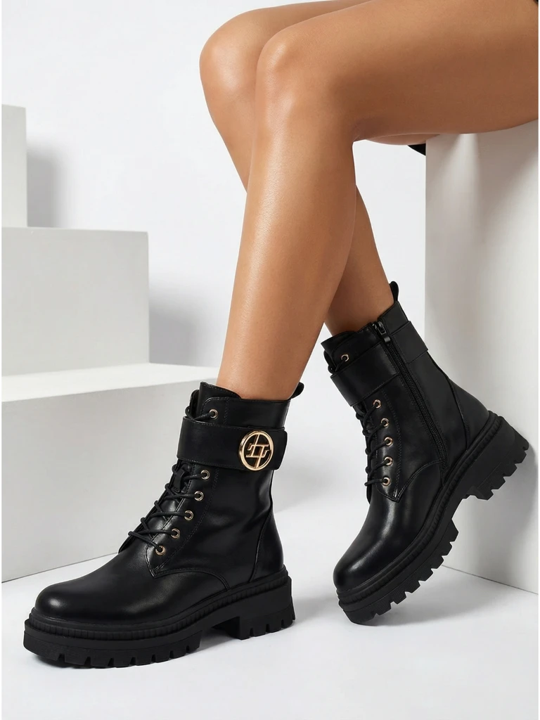 Női Eulin öko bőr bokacsizma