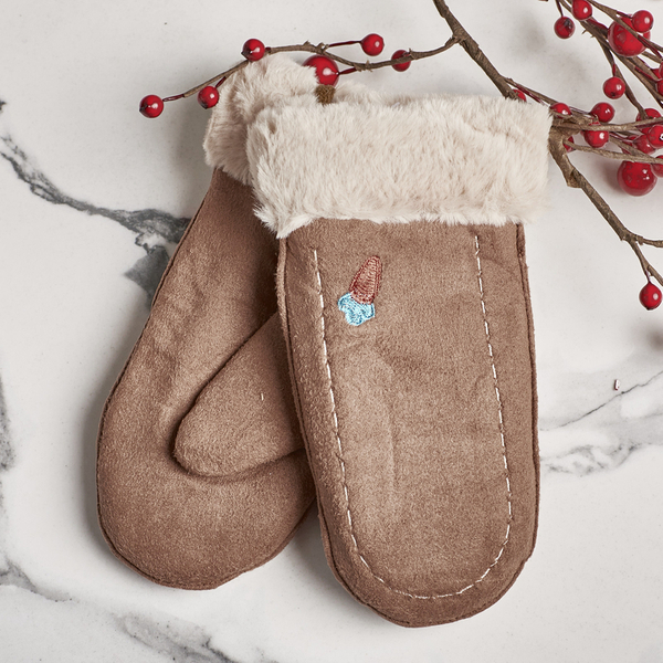 Barna gyermek ujjatlan húr és kesztyű - ujjatlan