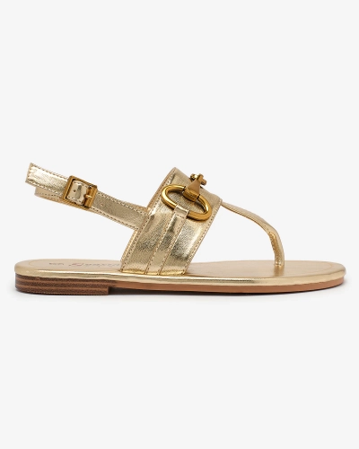 Royalfashion Női flip flop szandál arany színben Imonel