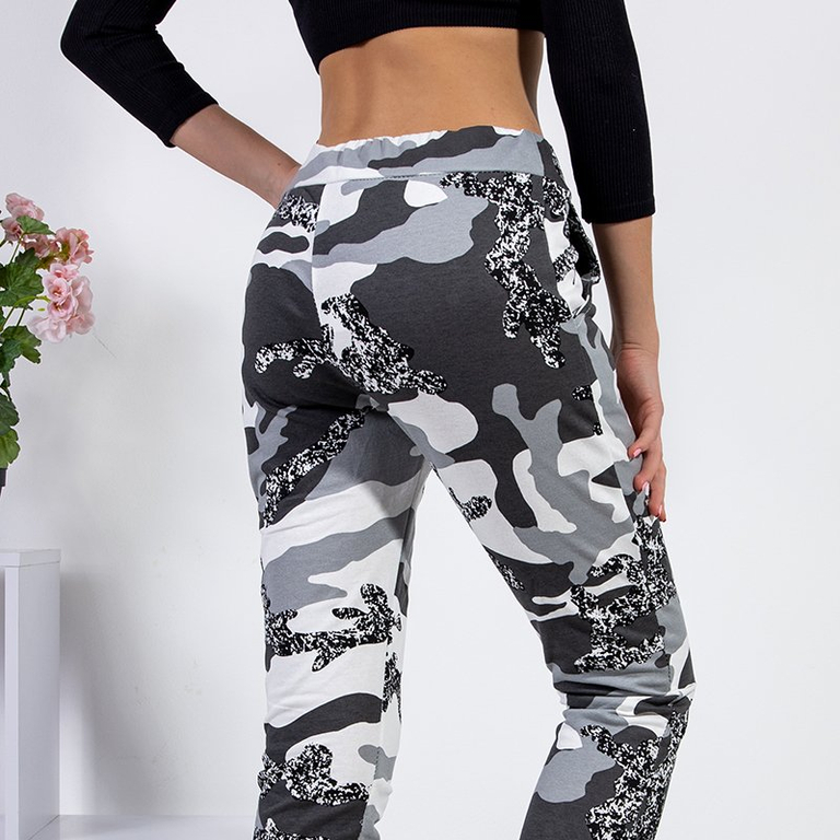 Szürke női camo nadrág - Ruházat