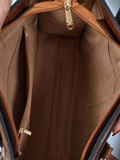 Seraphyne női shopper táska, öko bőrből, dombornyomással