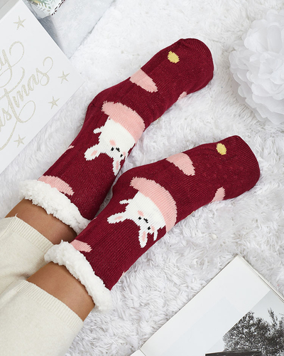 Royalfashion Női téli zokni karácsonyi mintával