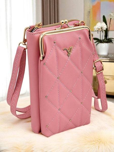 Royalfashion Multifunkciós kézitáska-pénztárca pánton, steppelt Charm