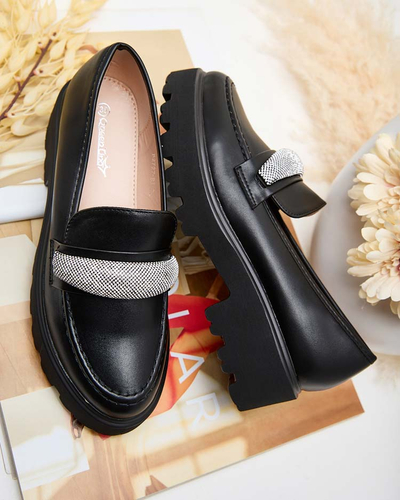 Royalfashion Női mokaszinok cirkóval Emerne