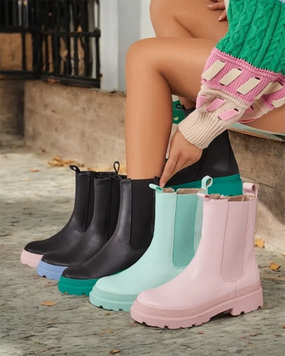 Royalfashion Eko bőr női csizma Ereste