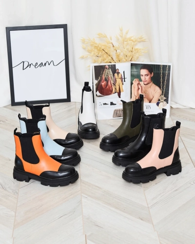 Royalfashion kék női Userrus csizma