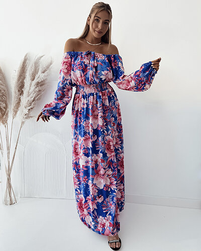 Royalfashion Női midi ruha eredeti mintával