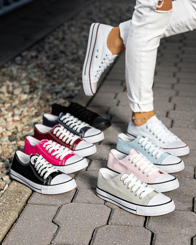 Női fehér és zöld Noenoes tornacipő - Lábbeli