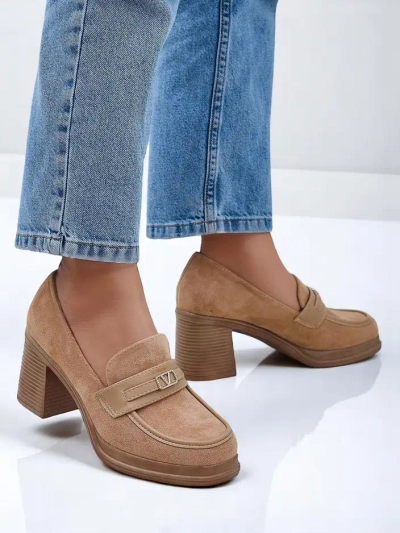 Royalfashion női blokksarkú loaferek Evelay