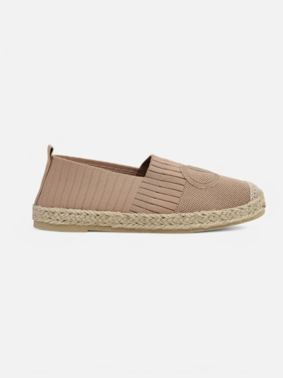 Női Callisto espadrilles világosbarna lapos sarkú ökológiai bőr