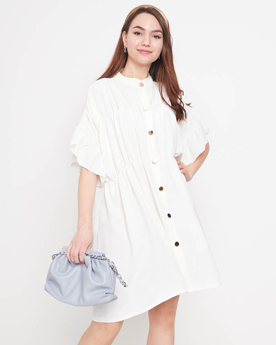 Fehér térdig érő női ruha - Ruházat