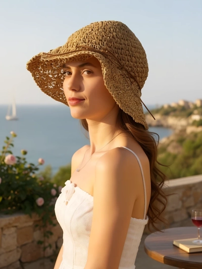 Royalfashion Női Szalmakalap Whisper Masni