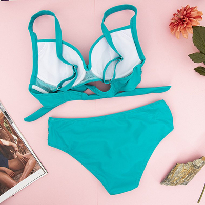 Női türkiz kétrészes fürdőruha - Fehérnemű