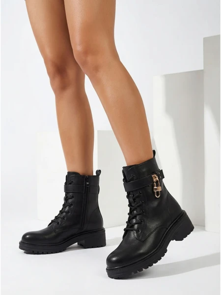 Taleves női öko bőr bokacsizma