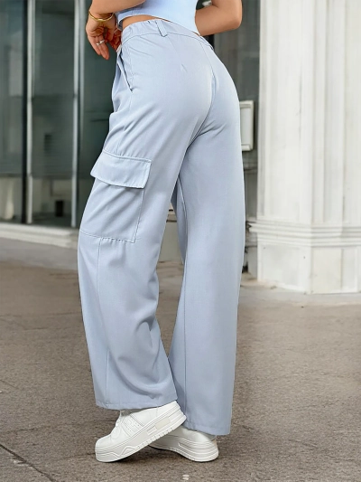 Royalfashion Női széles nadrág zsebekkel