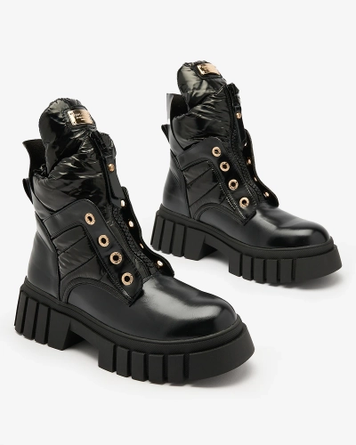 Royalfashion Női csizma fekete színben Selilka