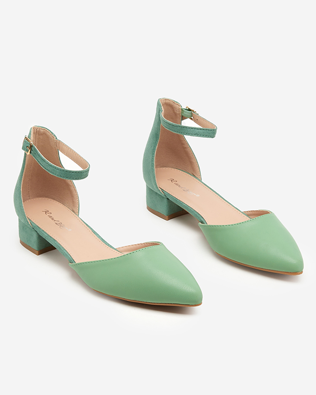 Zöld női szandál az alsó oszlopon Areda - Lábbeli