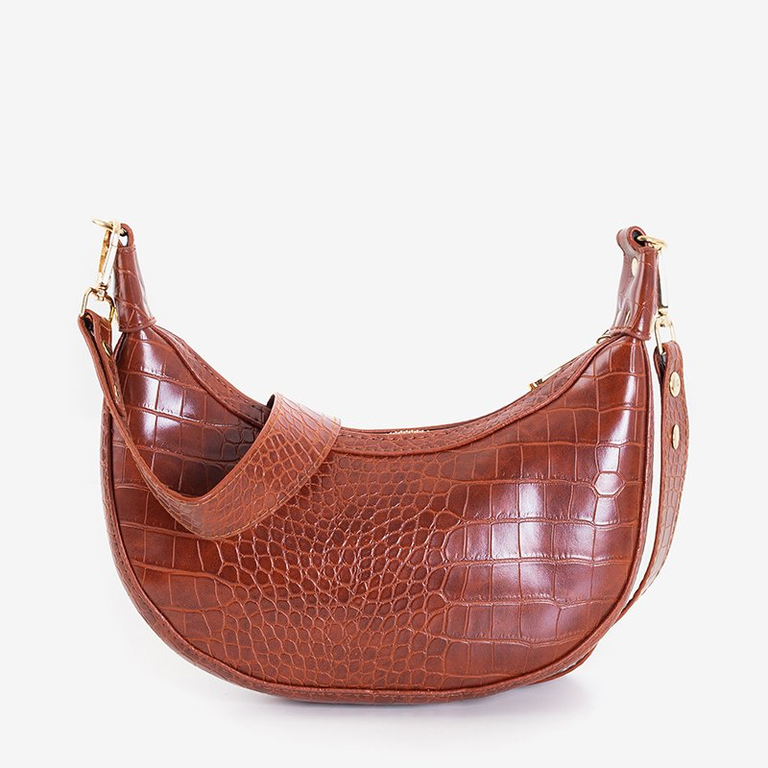 Sötétbarna válltáska a'la baguette - Kézitáskák