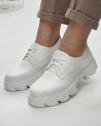 Fehér női félcsizma Delgor- Footwear