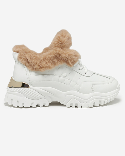 Sport fehér bundás női cipő Flixi - Lábbeli